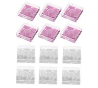 VALICLUD Plastic Eyelash Storage Case 12Pcs High Clarity False Eyelash Organizer Lash Holder Suitable for Travel and Daily Use