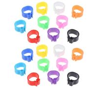 VALICLUD Plastic Pigeon Foot Rings for Bird Identification 100 Pcs 10mm Clip-on Leg Bands Easy to Manage and Reduce the Possibility of Loss and Leg Random Color for Pigeons and Cockatiels
