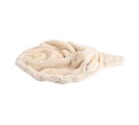 VALICLUD Plush Brown Cat Tree Spare Hammock Bed with Fleece Material and Steel Ring, Spoon-shaped round Replacement Basket for Kitten Tower, Providing A Private Space for Felines in Home