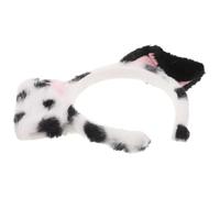 VALICLUD Plush Dalmatian Ear Headband for Adults with Assorted Colours, Comfortable Wear and Portable Design, for Daily Wear and Parties, Cute and Realistic Spotted Dog Hairband