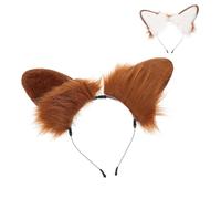 VALICLUD Plush Fold Dog Ears Headband Folded Animal Ears Cosplay Accessory for Women Hairband for Costume Parties