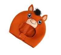 VALICLUD Plush Horse Headgear for Adults Comfortable Lightweight Horse Cosplay Hat for Chinese Year Role Playing Stage Performances Photo Booth and Themed Parties