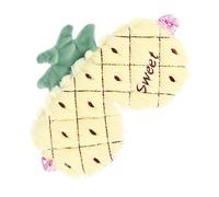 VALICLUD Plush Pineapple Eye Mask 1 Pc Breathable Sleep Mask for Temperature Therapy Soft Cartoon Design Eye Cover for Travel and Sleep for Men and Women