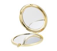 VALICLUD Pocket-sized Foldable Metal Makeup Mirror Double-sided Compact Cosmetic Mirror for Women Travel and Daily Use Lightweight Portable Handheld Vanity