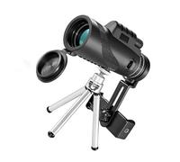 VALICLUD Portable 80x100 Night Vision Monocular with Tripod, Water-resistant Abs Design and High Brightness for Games and Concerts, Compact Black Monocular Telescope with 1500m Field