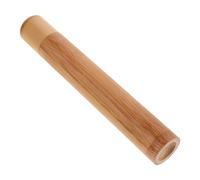 VALICLUD Portable Bamboo Cigar Humidor Tube Reusable Travel Case with Humidifier Carbonized Bamboo for Cigars Lightweight Compact Storage for Men