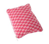 VALICLUD Portable Delicate Period Bag with Zipper Mini Cloth Sanitary Napkin Storage Pouch for Women Lightweight Makeup Organizer for Travel and Everyday Use Metal Accents Pink and White