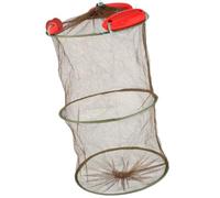 VALICLUD Portable Drawstring Fishing Net with Deepen Mesh Design and Big Capacity Nylon Material, Convenient to Store for Fishing and Canoe Outdoor Activities