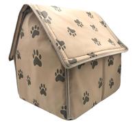 VALICLUD Portable Folding Dog Bed House, Pet Tent Shelter Warm Mat, Foldable Dog Cave Bed for Indoor and Outdoor Use