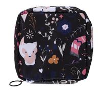 VALICLUD Portable Menstrual Pad Holder Cartoon Coin Pouch Cute Sanitary Napkin Bag for Women Travel Storage Organizer