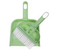 VALICLUD Portable Mini Dustpan and Brush Set for Pet Cage Cleaning Handheld Animal Cage Broom Hollow Mesh Design Multi-Function Small Broom for Rabbit Cat in