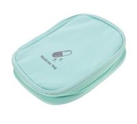 VALICLUD Portable Mini Medicine Bag Oxford Cloth Travel Pouch with Opening Wear Resistant Tiny Pill Organizer for Outdoor Activities Camping Hiking and Daily Use