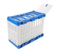 VALICLUD Portable Pigeon Release Cage with Side-Opening Door 32X16.5X24.5Cm Lightweight Plastic Racing Pigeon Carrier Crate for Training, Transport, and Showing in Homing Clubs