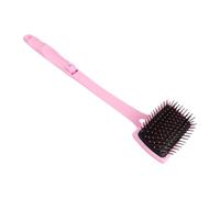 VALICLUD Portable Pink Back Scratcher with Long Reach Folding Handle and Antislip Grip, Ergonomic Plastic Massaging Brush for Office and Bathroom Routines, Unisex Design for Men and Women