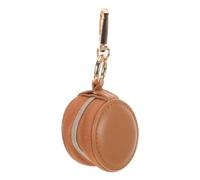 VALICLUD Portable PU Travel Jewelry Organizer Case with Keychain Small Ring Holder and Necklace Storage Box for Women Mini Earring Compartment Secure Gym and Event Accessory