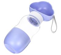VALICLUD Portable Puppy Water Bottle Leak-proof Plastic Silicone 350ml for Outdoor Activities Hiking Dog Rabbit