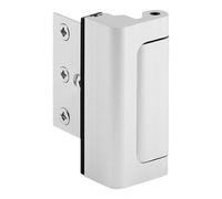 VALICLUD Portable Security Door Lock Latch with Reinforcement Bar Silver for Indoor Doors and Safety