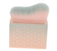 VALICLUD Portable Self Tanning Brush with Cover Efficient Wave Design for Smooth Application Soft Bristles for Gentle Touch for Tanning Touchups and Makeup Gradient