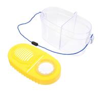 VALICLUD Portable Two-way Insect Observation Box with Built-in Magnifier for Educational Exploration and Insect Research Yellow Biological Viewer for Outdoor Bug Catching and Random Color