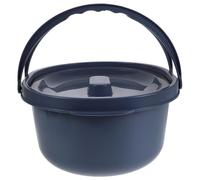 VALICLUD Portable Urinal with Lid and Double Handles, Large Thickened Bedpan Toilet Bucket for Elderly and Bedridden Patients, Medical Urine Container Suitable for Home and Hospital Use