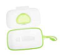 VALICLUD Portable Wet Tissue Case with Button Dispenser Outdoor Storage Holder for Crib and Stroller Refillable Wipes Box Preventing Dryness Easy One Handed Use Travel Design