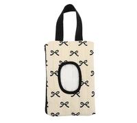 VALICLUD Portable Wipes Holder with Ribbon Bow Hanging Stroller Wet Wipe Dispenser Lightweight Hands Organizer Moisture Cloth Material for Travel and Outdoor Use