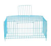 VALICLUD Portable Wire Bird Cage for Hamster and Bird Travel with Spacious Interior and Convenient Portable Design, Blue Iron Travel Carrier Suitable for Outdoor Trips