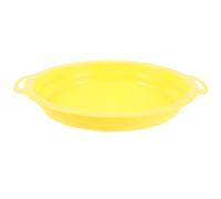 VALICLUD Portable with Smooth Inner Wall and Easy to Clean Design Yellow Plastic Sieve Pan Includes Bag for Gravel and Sand for Mining and Riverbeds for Mining Enthusiasts