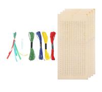 VALICLUD Portable Wooden Bookmarks with Pre-Holes Design for DIY Embroidery and Cross Stitching, Handmade Book Marks for Students, Suitable for Decorating Books and Scrapbooks