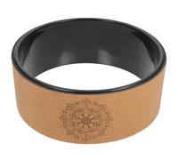 VALICLUD Portable Yoga Wheel for Back Relief and Flexibility Increase Oak Material Yoga Training Tool to Promote Balance at Home Or Gym