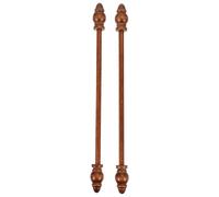VALICLUD Poster Display Bar Wooden Hanging Scrolls 2pcs Brown Wood Round Corners for Poster and Canvas Wall Decoration