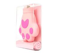 VALICLUD Practical Cat Paw Shaped Silicone Cooling Pouch Elastic Reusable Ice Bag for Summer Hot and Cold Use Durable Pink Cooler for Body Relief and Gift