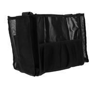 VALICLUD Practical Makeup Artist Waist Bag Large Capacity Cosmetic Brush Storage Organizer Portable Black for Professional Makeup Artists with Multi-Compartment Design and Gauze Material