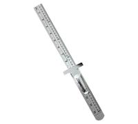 VALICLUD Precision Stainless Steel Pocket Ruler 6 Inch 15cm Metal Measuring Tool with Easy to Read Numbers for DIY Craft and Patchwork