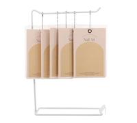 VALICLUD Press on Nail Display Stand with Cardboard and Iron Construction, Eye-catching Design and Versatile Settings for Environments and Professional Exhibition Use