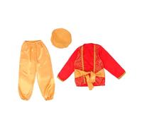 VALICLUD Prince Costume Arabian Style Dress Up with Hat Belt for Halloween School Plays and Theme Parties Durable Comfort Effortless Dressing
