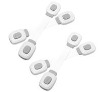 VALICLUD Proofing Latches Cabinet Lock 4PCS Long-Lasting Self-Adhesive Locks for Furniture and Refrigerator Doors to Prevent Pinching