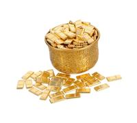VALICLUD Prosperity Treasure Basin Chinese Feng Shui Decor Metal Fortune Bowl with Finish for Wealth Accumulation Home Study Ornament