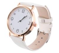 VALICLUD PU Strap Quartz Casual Ladies Wrist Watch Minimalist Fashion Classic Glass Dial for Women, Allergy-Resistant Lightweight Timepiece