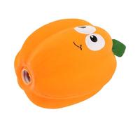 VALICLUD Pumpkin-shaped Latex Pet Educational for Dogs Sturdy Pet Chew with Sound Feature for Playing and Training Yellow Squeaky for Interactive Fun