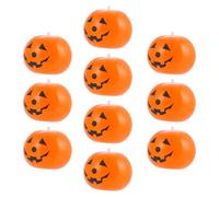VALICLUD Pumpkin with Fast Inflating and Easy Deflating Features Balloons Inflatable 10pcs Latex Set Halloween Orange Pumpkin-shaped for Rooms and Gardens Decorations