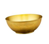 VALICLUD Pure Brass Buddhist Offering Bowl for Water and Food Vintage Holy Sacrifice Supply Polished Edges Portable for Temple and Home Decor