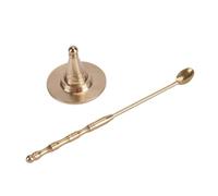 VALICLUD Pure Copper Incense Cone Mold DIY Incense Making Kit with Stylish Cone Burner Holder for Tea Meditation Home and Temple Use Craftsmanship with Multiple Molds Included