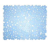 VALICLUD PVC Kitchen Sink Mat Non Slip Durable Protector Pad for Draining Dishes and Utensils Flexible Blue Water Resistant Mat for Kitchen Sink Counter Easy Clean and Design