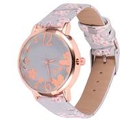 VALICLUD Quartz Watch for Women Wrist Ladies Watch Blossom Pattern Fashion and Practical