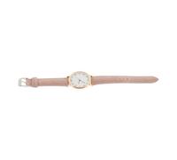 VALICLUD Quartz Wrist Watch for Students Matte Pink Leather Strap, Chic Casual Analog Fashion Watch and Universal Wrist Ornament for Girls