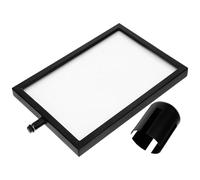 VALICLUD Queue Sign 1M Barrier Stand Sign Holder for Poster Insert Vertical A4 Size Metal Stainless Steel Body Black Fine Workmanship Not Easy to Deform