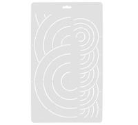 VALICLUD Quilting Template Easy to Use Made of Sturdy Pp Material Sewing Ruler with White Colour Patchwork Tool that Enhances DIY Creativity for Accurate Stitching and Crafting