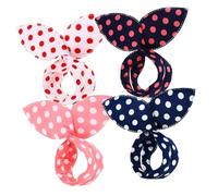 VALICLUD Rabbit Ear Hair Bun Maker 4 Pcs Hair Bun Rollers Lazy Curler Styling Tools for Women and Girls