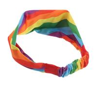 VALICLUD Rainbow Elastic Sweat Headband for Running Yoga Workout Breathable Soft Sports Hairband for Men Women Comfortable Non-irritating Fit Vibrant Pride Parade Accessory